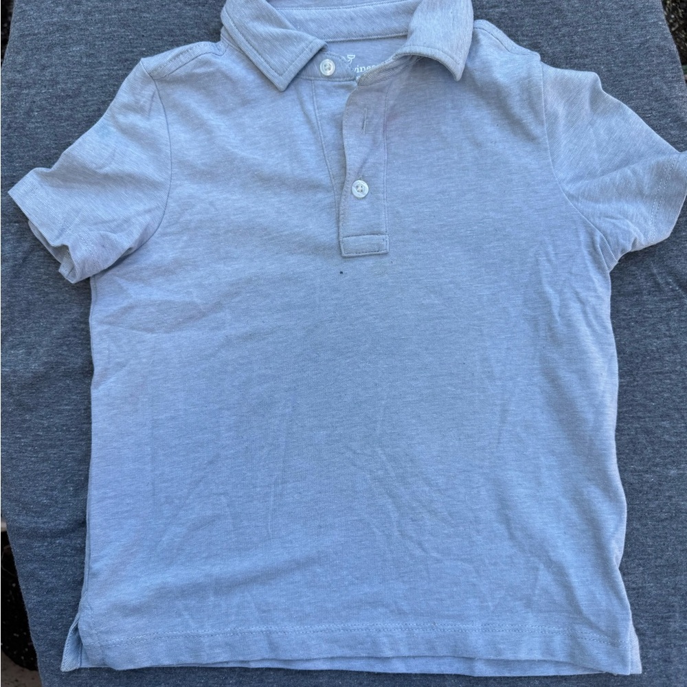 Vineyard Vines Heather Gray Boys Polo 4T